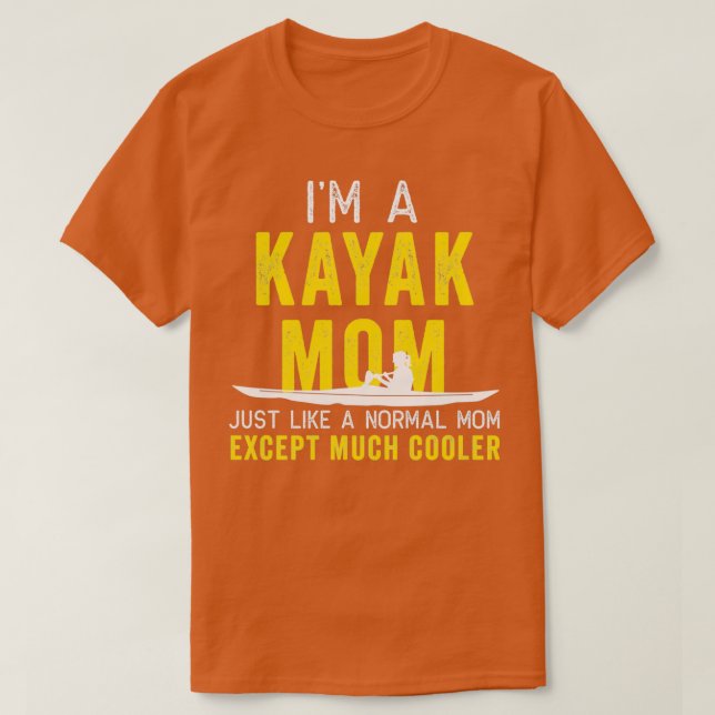 Kayak Im A Kayak Mom Yellow Gift Light T-Shirt (Design Front)