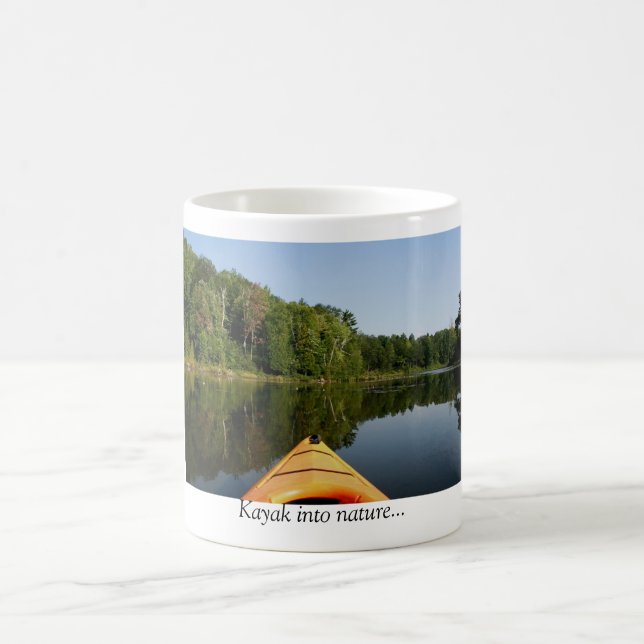Kayak into nature... coffee mug (Center)