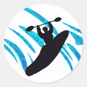 Kayak Kayaker Kayaking Classic Round Sticker
