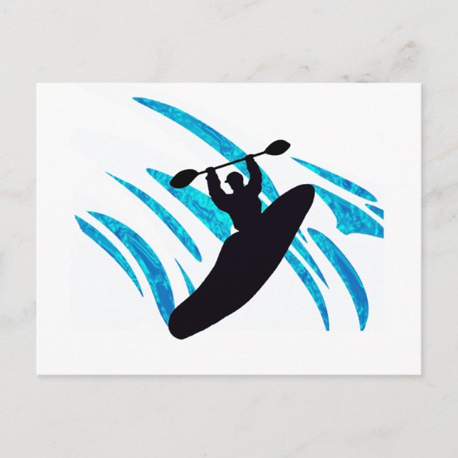 Kayak Kayaker Kayaking Postcard (Front)