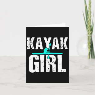 Kayak Kayaking Boating Gift Water Rowing Card