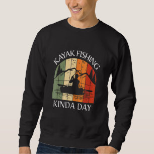 Kayak Kayaking Fishing Boating Summer Clothing Gra Sweatshirt