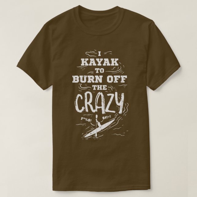 Kayak Kayaking T-Shirt (Design Front)