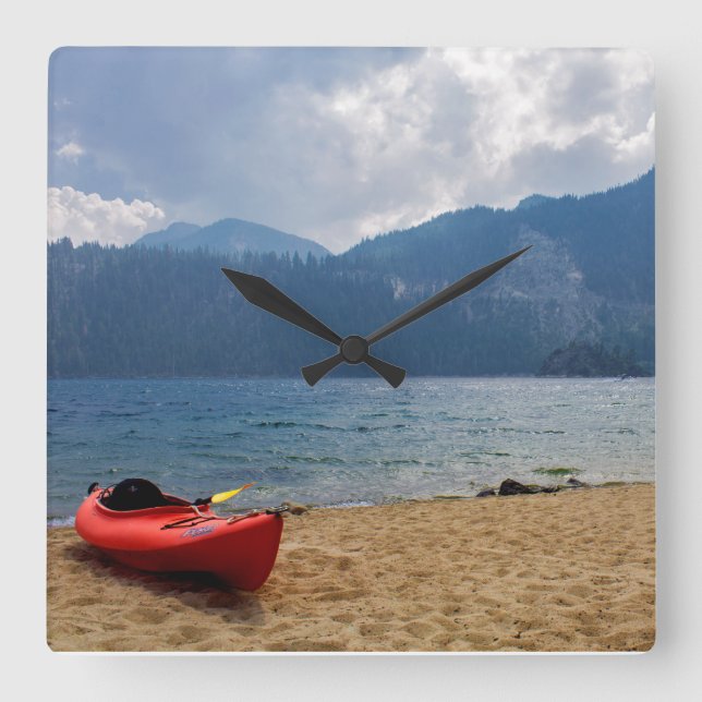 Kayak Lake Tahoe Wall Clock (Front)