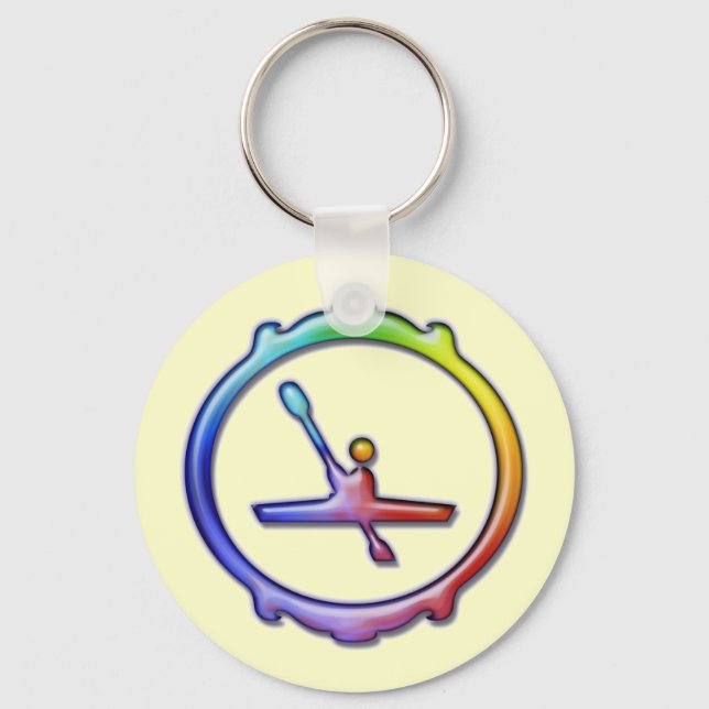 Kayak Paddling Key Ring (Front)