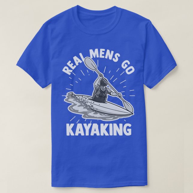 Kayak Pensioner White Water Rowing White Water 3 T-Shirt (Design Front)