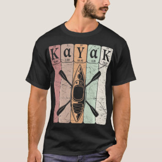 Kayak Periodic Table Elements Kayaking Vintage Kay T-Shirt