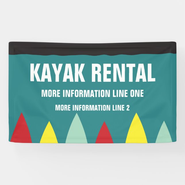 Kayak Rental Business or Kayak Event Banner (Horizontal)