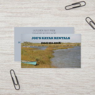  Kayak Rental/ Outdoor Nature Guided Tours Kayak Business Card