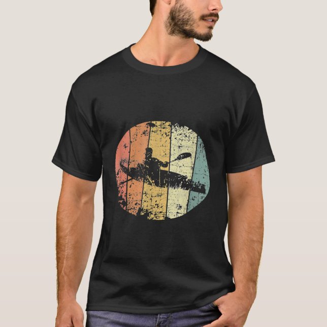 Kayak Rowing Rower Vintage T-Shirt (Front)