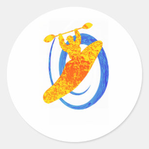 Kayak Sun seeker Classic Round Sticker