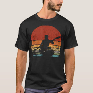 Kayak Sunset Silhouette Vintage Paddler T-Shirt