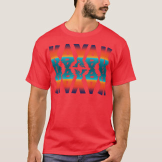 Kayak Sunset Typography T-Shirt