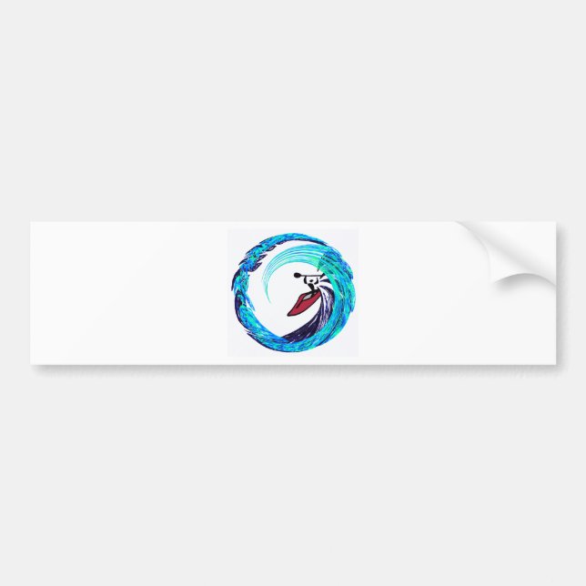 Kayak Surf Patrol Bumper Sticker (Front)