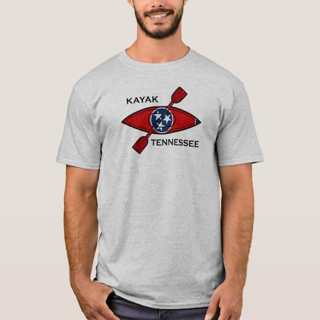 Kayak Tennessee Flag T-Shirt (Front)
