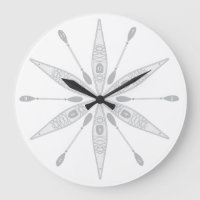 Kayak Time wall clock
