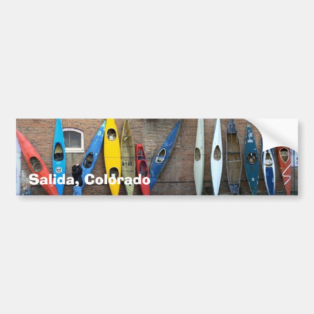 Kayak Wall Bumper Sticker (Front)