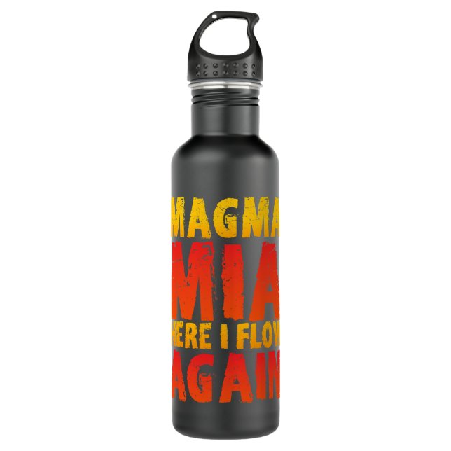 Kayak Water Magma Funny Geology Teacher Volcano Lo 710 Ml Water Bottle (Front)