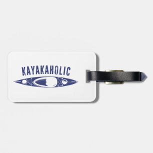 Kayakaholic Luggage Tag