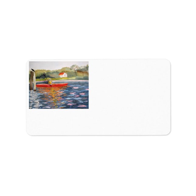 Kayaker address labels you personalise (Front)