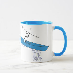 Kayaker on the water mug