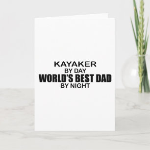Kayaker World's Best Dad by Night Card