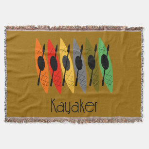 Kayaker Woven Blanket Brown