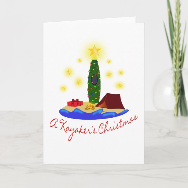 Kayakers Christmas Card (Front)