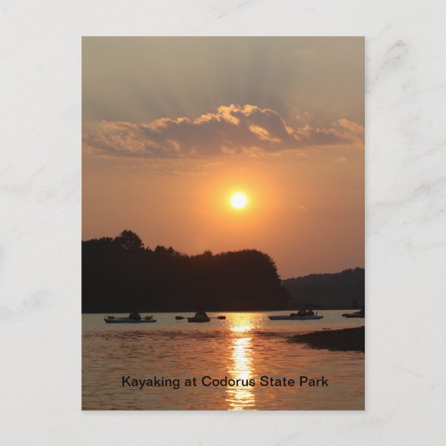 Kayaking At Codorus State Park Postcard (Front)