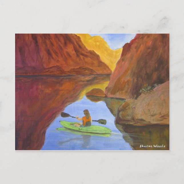 Kayaking at Lake Powell Postcard (Front)