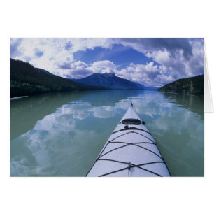 Kayaking at the end end of Azure Lake in Wells