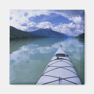 Kayaking at the end end of Azure Lake in Wells Magnet