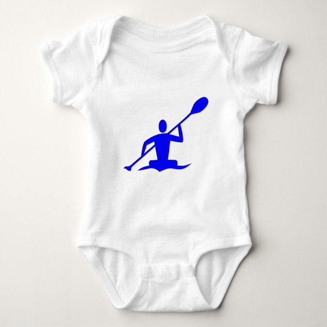 Kayaking - Blue Baby Bodysuit (Front)