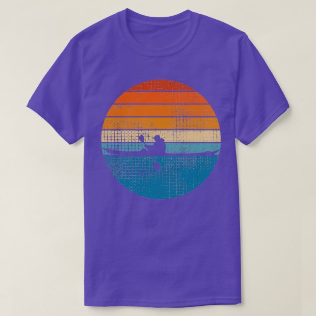 Kayaking Canoeing Retro 1 T-Shirt (Design Front)
