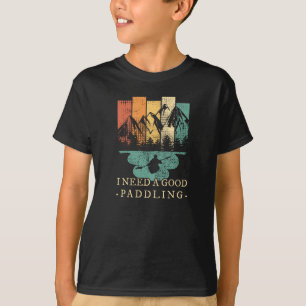 Kayaking Canoeing Retro T-Shirt