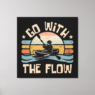 kayaking-funny canvas print