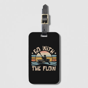 kayaking-funny luggage tag