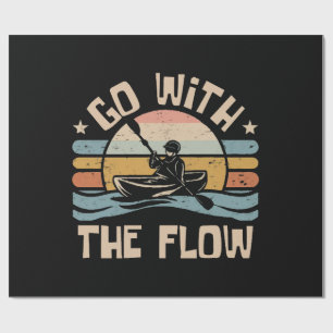 kayaking-funny wrapping paper