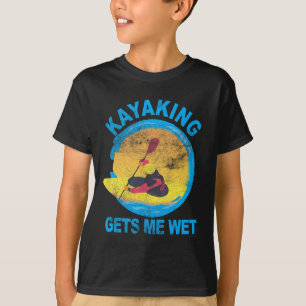 Kayaking Gets Me Wet Halloween Fun T-Shirt