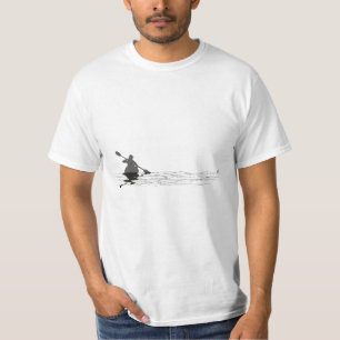 Kayaking Graphic Kayak Silhouette Kayaker Canoe Pa T-Shirt