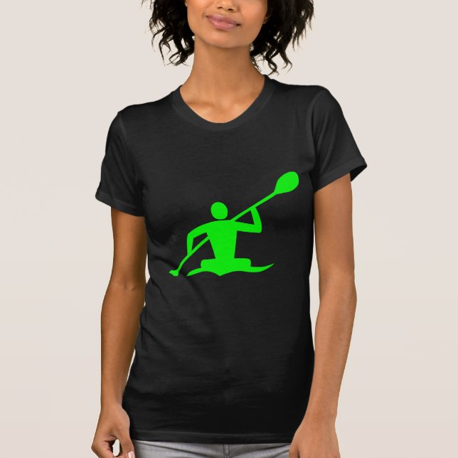 Kayaking - Green T-Shirt (Front)