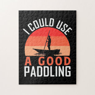 Kayaking I Could Use A Good Paddling Jigsaw Puzzle