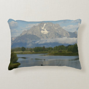 Kayaking in Grand Teton National Park Decorative Cushion