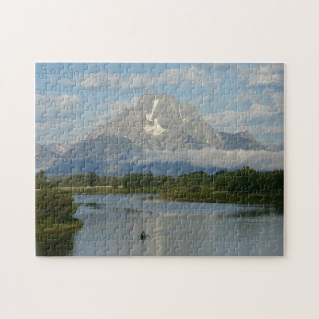 Kayaking in Grand Teton National Park Jigsaw Puzzle (Horizontal)