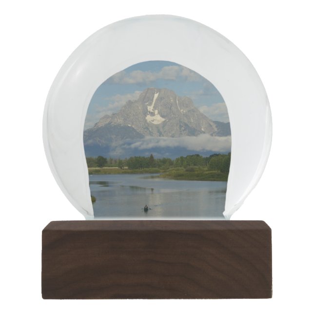 Kayaking in Grand Teton National Park Snow Globe (Front)