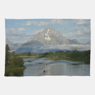 Kayaking in Grand Teton National Park Tea Towel