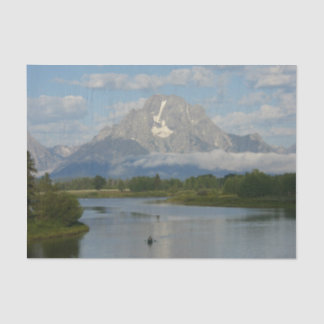 Kayaking in Grand Teton National Park Tissue Paper
