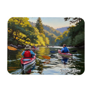 Kayaking in Russian River California Travel Magnet