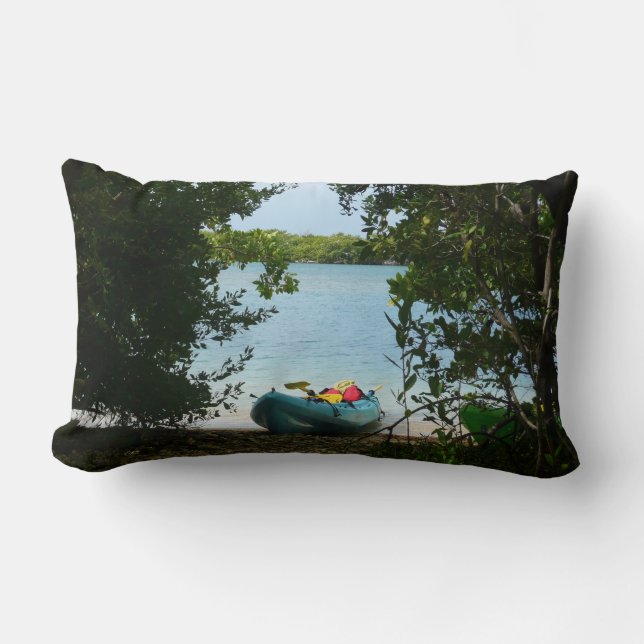 Kayaking in St. Thomas US Virgin Islands Lumbar Cushion (Front)