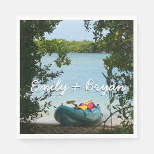 Kayaking in St. Thomas US Virgin Islands Napkin